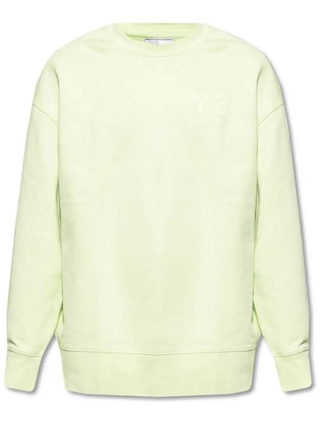 Classic Logo Crew Neck Sweatshirt Lime - Y-3 - BALAAN 3