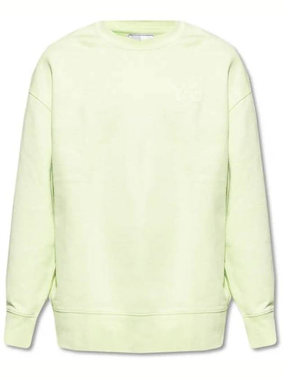 Classic Logo Crew Neck Sweatshirt Lime - Y-3 - BALAAN 2