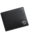 GG Interlocking Two Tone Half Wallet Black - GUCCI - BALAAN 2