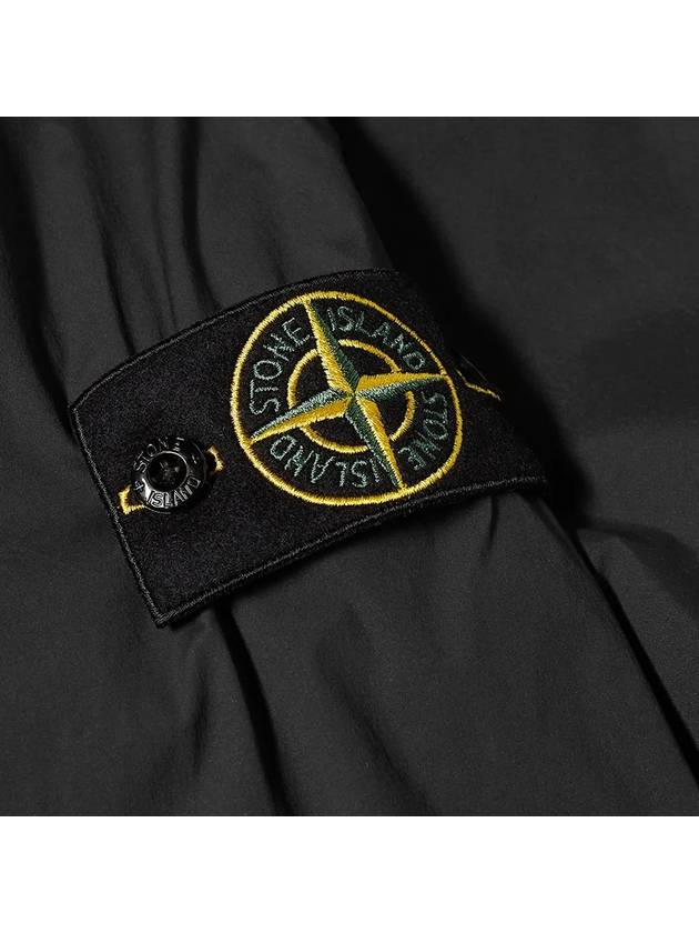 Wappen Patch Skin Touch Nylon Hooded Jacket Black - STONE ISLAND - BALAAN 3