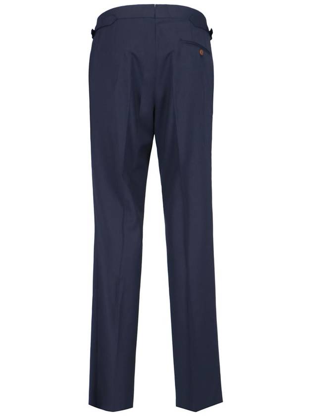 Men's Cotton Straight Pants Navy - VIVIENNE WESTWOOD - BALAAN 3