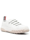 Vitello Calf Court Low Top Sneakers White - THOM BROWNE - BALAAN 3