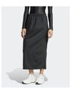 Firebird Zip Up Maxi H Line Skirt Black - ADIDAS - BALAAN 1