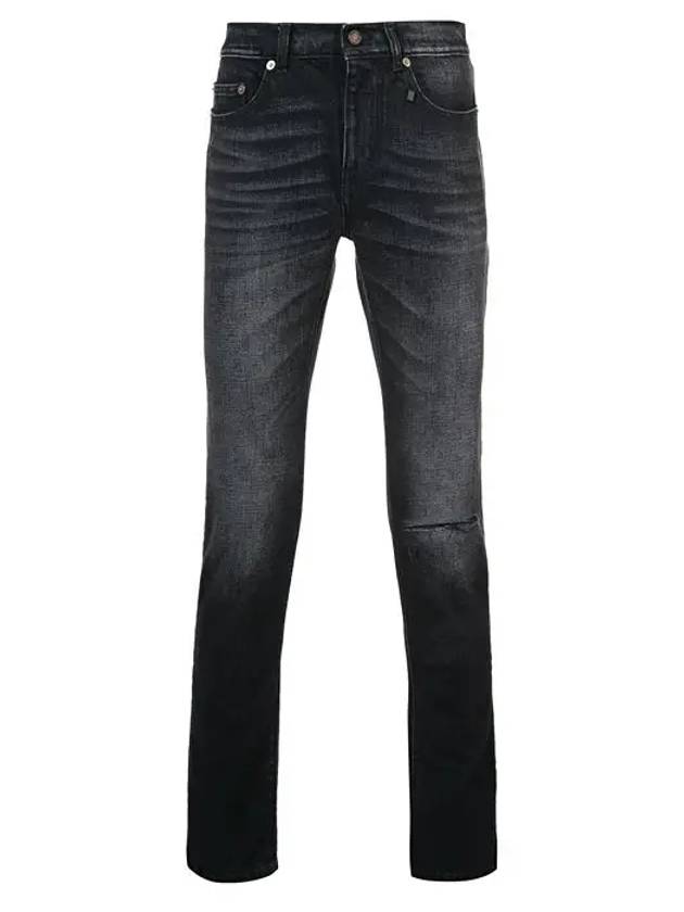 Black Knee Diss Jeans 489342 Y805L 1407 - SAINT LAURENT - BALAAN 3