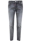 Proper Wash Skater Straight Jeans Grey - DSQUARED2 - BALAAN 3