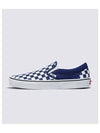 Classic Slip On Color THEORY Checkerboard Beacon Blue VN000BVZBYM1 - VANS - BALAAN 1