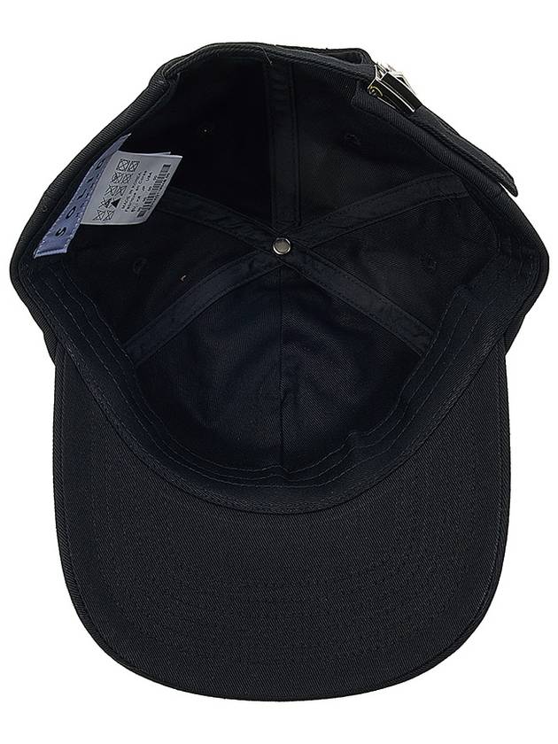 Men's Cotton Logo Ball Cap Black - SOLID HOMME - BALAAN 6