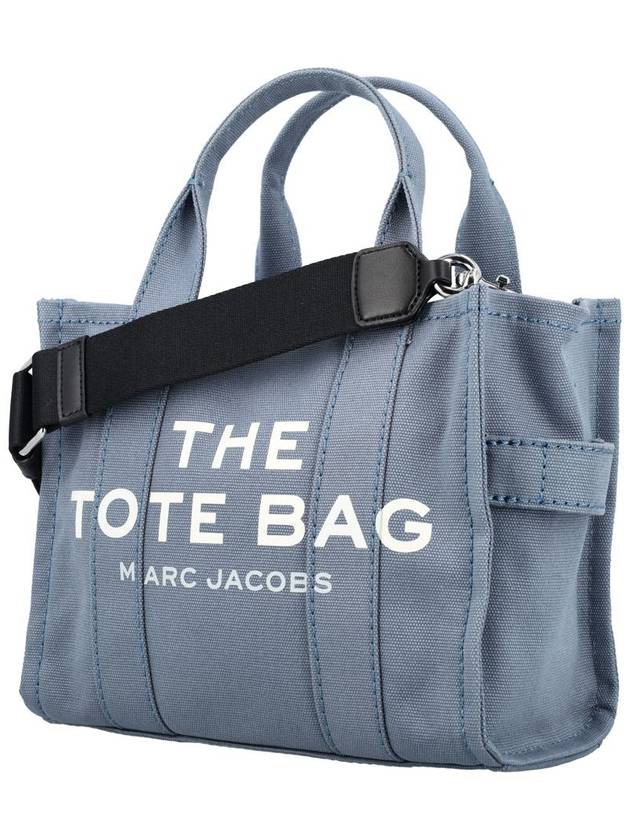 Logo Small Canvas Tote Bag Blue Shadow - MARC JACOBS - BALAAN 4