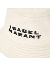 Haley Logo Bucket Hat Black Ecru - ISABEL MARANT - BALAAN 6