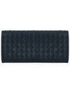 Intrecciato Continental Long Wallet Navy - BOTTEGA VENETA - BALAAN 6