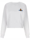 Athletic Cropped Sweatshirt White - VIVIENNE WESTWOOD - BALAAN 2