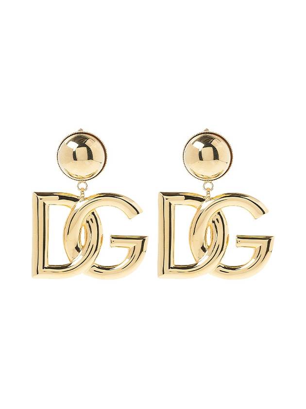 DG Logo Clip On Earrings Gold - DOLCE&GABBANA - BALAAN 10