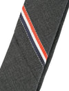 Men's RWB Selvedge Stripe Tie Dark Grey - THOM BROWNE - BALAAN 3