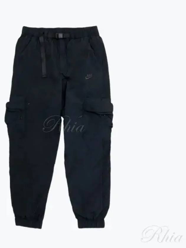 Tech Woven Cargo Track Pants Black - NIKE - BALAAN 2