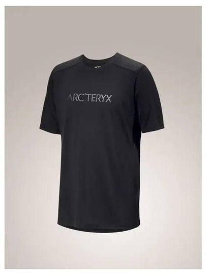 Ionic Merino Wool Arc'word Logo Short Sleeve T-Shirt Black - ARC'TERYX - BALAAN 2