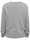 Face Patch Sweatshirt Light Grey Melange - ACNE STUDIOS - BALAAN 4