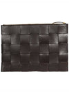 Cassette Intrecciato Medium Clutch Bag Fondente - BOTTEGA VENETA - BALAAN 3