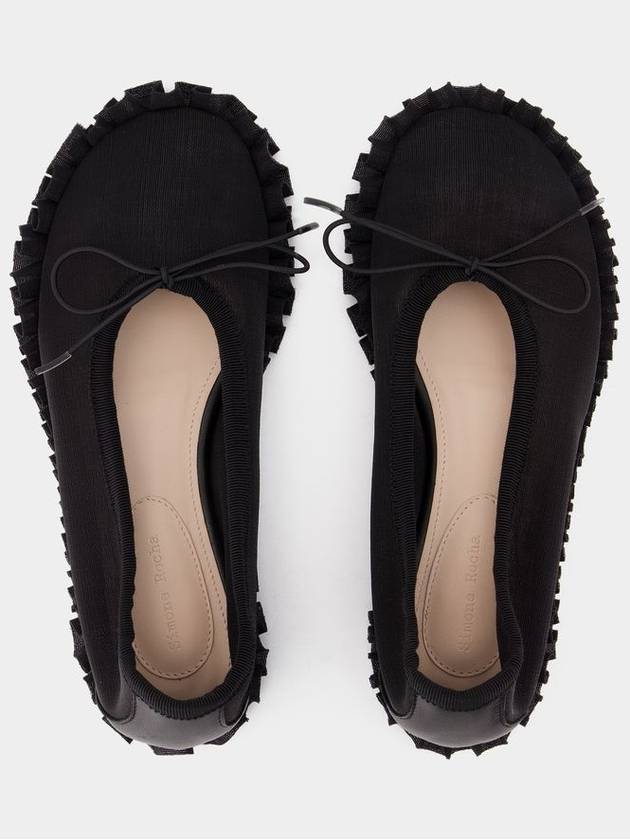 Tutu Frill Ballerinas - Simone Rocha - Mesh - Black - SIMONE ROCHA - BALAAN 4