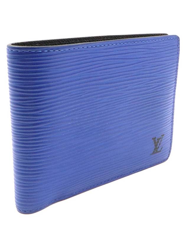 Women s Louis Vuitton M81369 Blue Epi Leather Half Wallet gt Gangbuk used luxury goods - LOUIS VUITTON - BALAAN 3