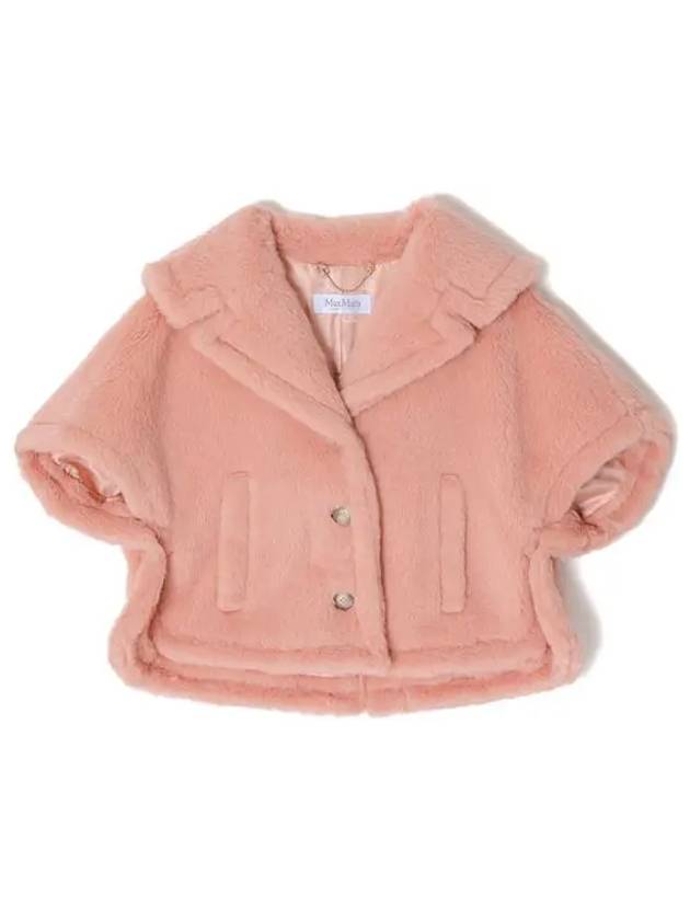 Women's Cambusa 1 Alpaca Wool Crop Teddy Fur Jacket Pink - MAX MARA - BALAAN 6