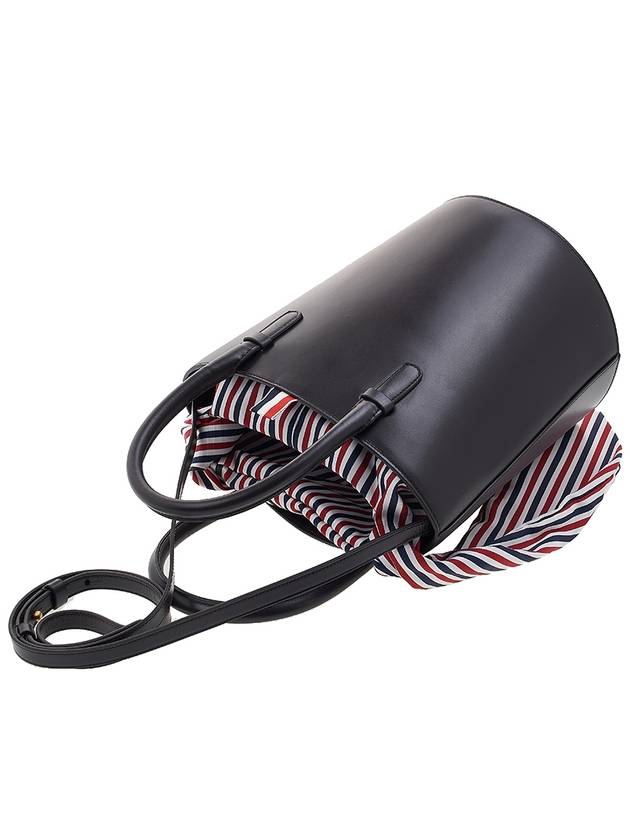 Box Calfskin Leather Bucket Bag Brown - THOM BROWNE - BALAAN 5