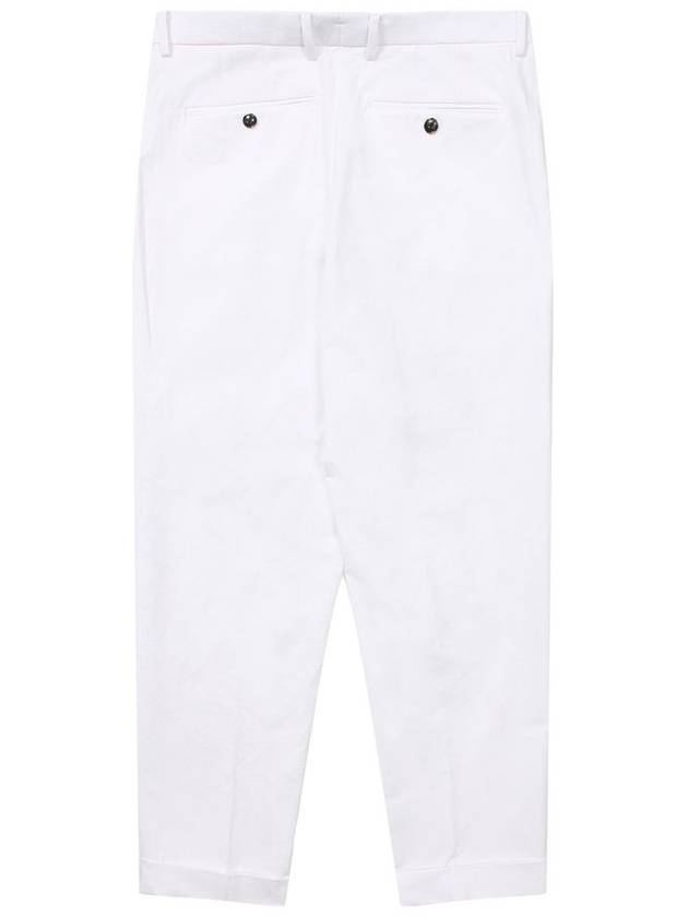 Two Tuck Tapered Slacks White - SOLEW - BALAAN 3