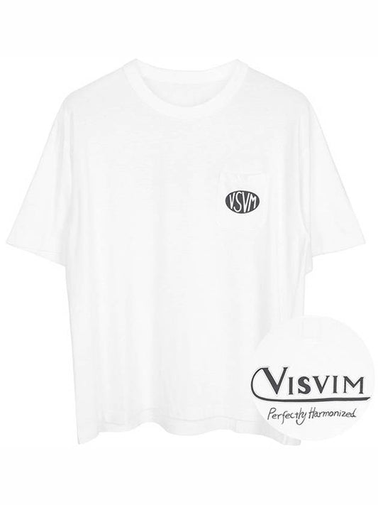 24SS White Black VSVM Pocket Logo TShirt 0124105010029 BLACK - VISVIM - BALAAN 1