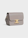 Teen Triomphe Shiny Calfskin Cross Bag Pebble - CELINE - BALAAN 3