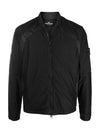 Shadow Waffen Patch Linen Mesh Zip-up Jacket Black - STONE ISLAND - BALAAN 3