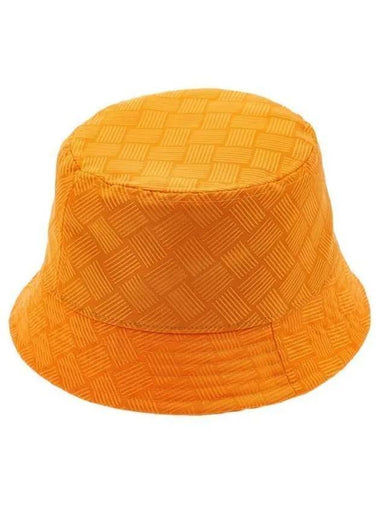 Intrecciato Jacquard Bucket Hat Tangerine - BOTTEGA VENETA - BALAAN 1