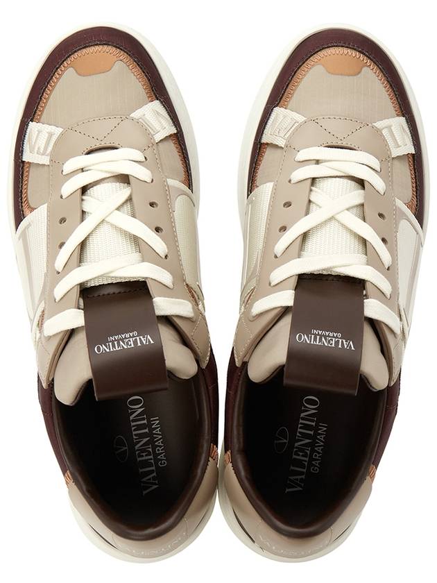 Logo Band Low-Top Sneakers Brown - VALENTINO - BALAAN 3