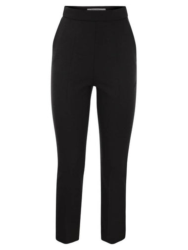 Nepeta Side Zipper Virgin Wool Slacks Black - MAX MARA - BALAAN 1