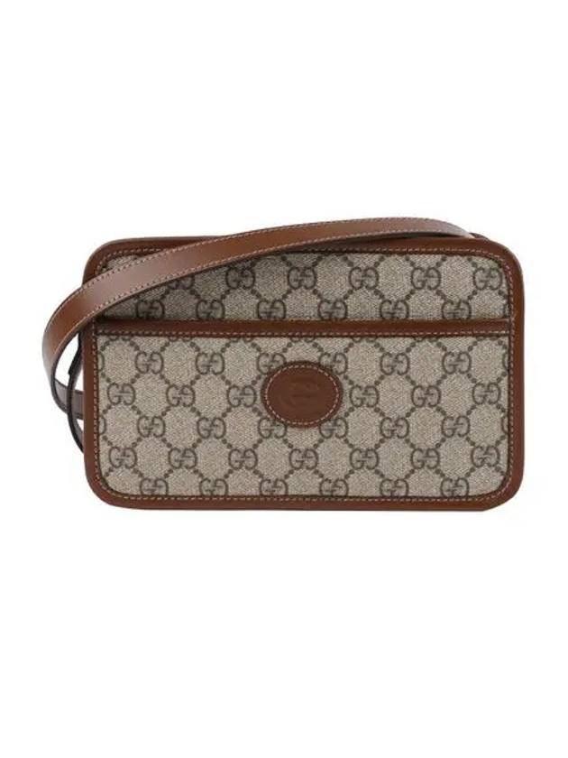 GG Interlocking Mini Cross Bag Brown - GUCCI - BALAAN 9