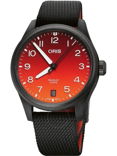 Oris Propilot Automatic Orange Dial Men's Watch 01 400 7784 8786-SET - ORIS - BALAAN 1