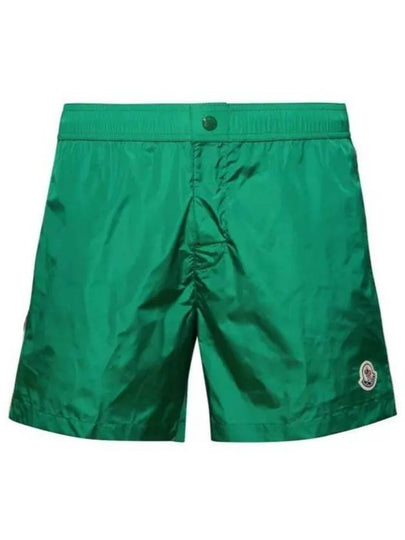 Logo Swim Shorts Emerald Green - MONCLER - BALAAN 2