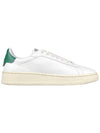 Dallas Green Tab Leather Low Top Sneakers White - AUTRY - BALAAN 5