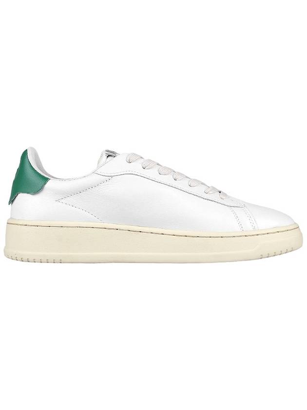 Dallas Green Tab Leather Low Top Sneakers White - AUTRY - BALAAN 5