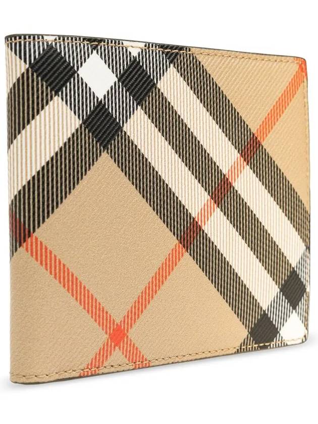 Check Half Wallet Beige - BURBERRY - BALAAN 5