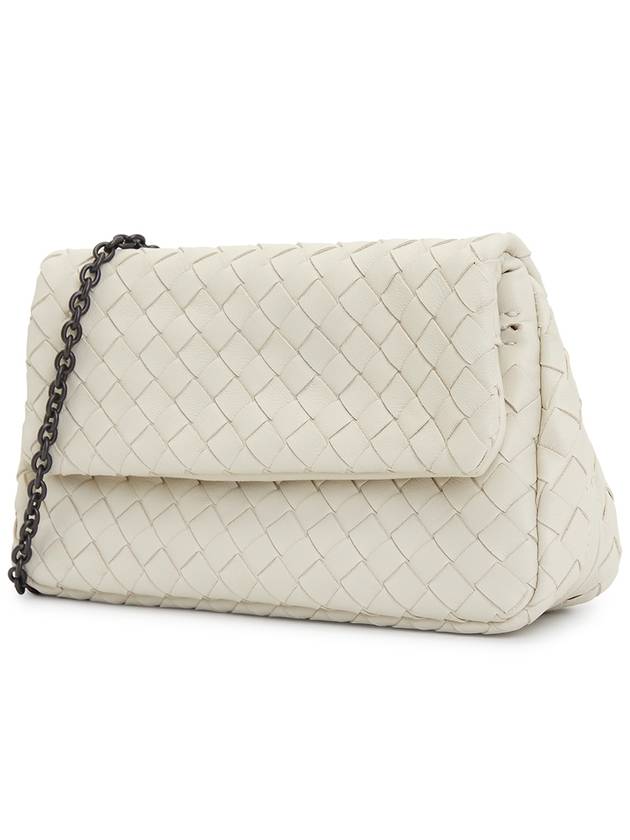 Intrecciato Nappa Chain Mini Shoulder Bag White - BOTTEGA VENETA - BALAAN 3