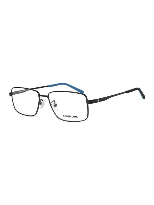 Rectangle Metal Eyeglasses Black - MONTBLANC - BALAAN 2