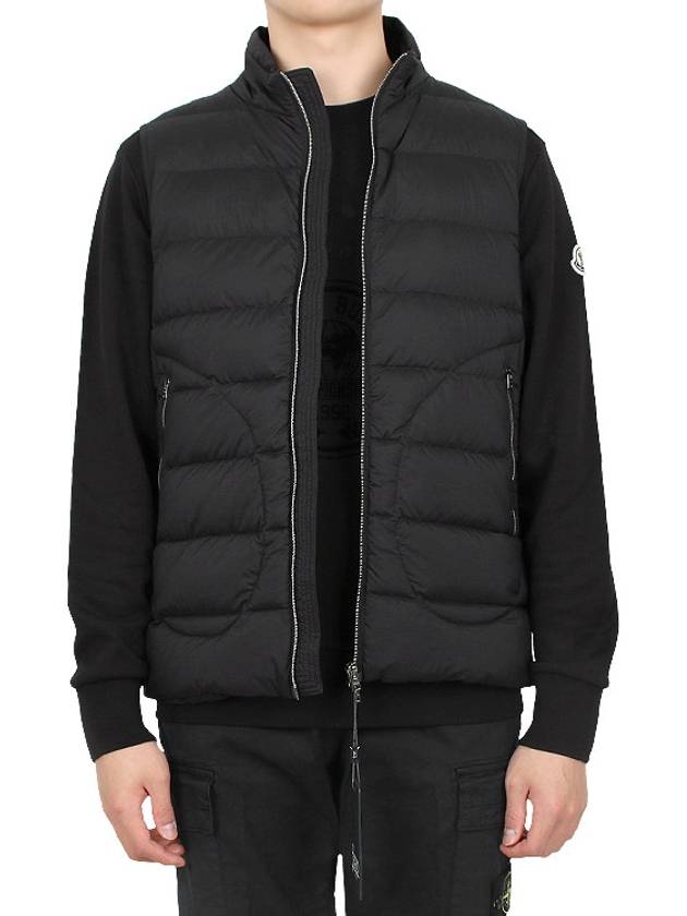 Men's Down Vest Black - HERNO - 4