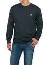 Chest Patch Long Sleeve T-Shirt Blue - STONE ISLAND - BALAAN 5