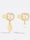 Petit CD Lucky Charms Earrings Gold Finish Metal - DIOR - BALAAN 3