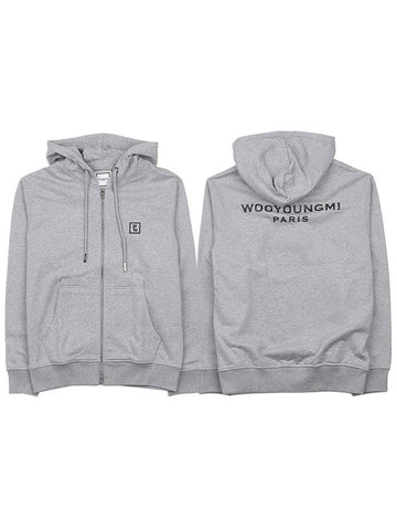 Back logo hooded zipup W233TS47 713G - WOOYOUNGMI - BALAAN 1