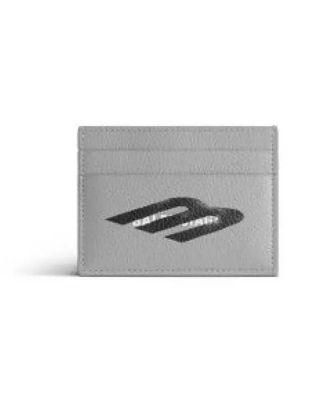 Logo Leather Card Wallet Grey - BALENCIAGA - BALAAN 2