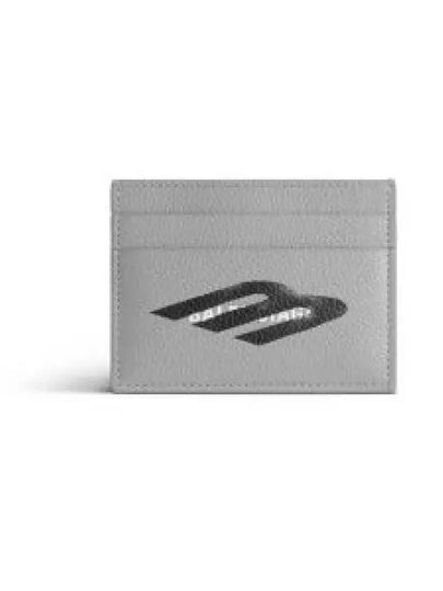 Logo Leather Card Wallet Grey - BALENCIAGA - BALAAN 2