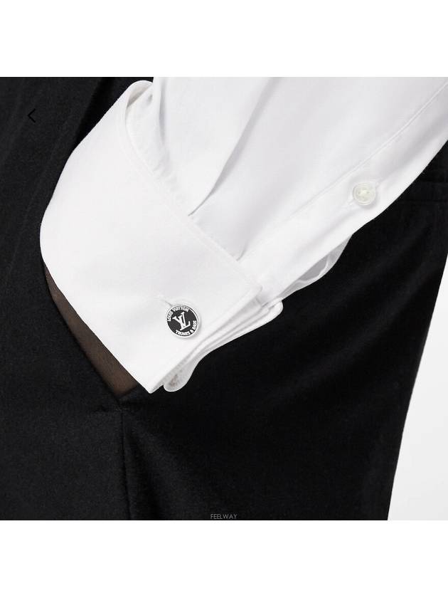 LV Award Cufflinks Black Silver - LOUIS VUITTON - BALAAN 3