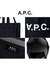 Laure logo denim tote bag blue - A.P.C. - BALAAN 4