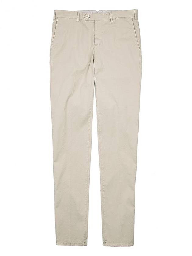 Tapered Chino Cotton Straight Pants Beige - BRUNELLO CUCINELLI - BALAAN 10