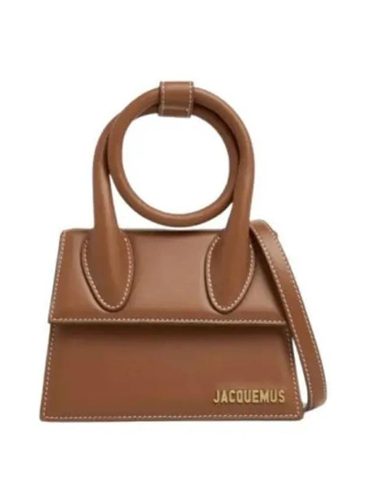 Coil Handle Le Chiquito Tote Bag Brown - JACQUEMUS - BALAAN 2